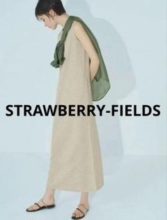 STRAWBERRY-FIELDS ノースリーブジャージーワンピース