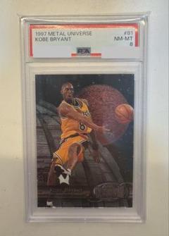 1997 Kobe Bryant Metal Universe 81 PSA8のサムネイル