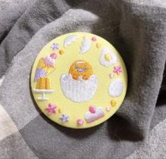 サンリオキャラクターズ 刺繍缶バッチ ぐでたま