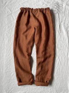岡山井原デニム楽ちんパンツうなぎの寝床もんぺMサイズ男女兼用