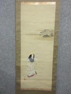 掛軸 清水寺 [B24072] 絹本 耕額 姫 床の間 飾り 古玩 古美術 掛軸 清水寺 [B24072] 絹本 耕額 姫 床の間 飾り 古玩 古美術