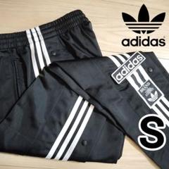 新品タグ付き★adidas スナップボタン付 アディブレイク M黒/白 adidas アディブレイク スカート トレフォイル スナップボタン