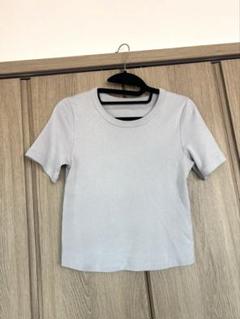 美品✨plage スウェットシャツ 半袖 カットソー グレー Free セール】cut off logo Tシャツ（Tシャツ/カットソー）｜Plage