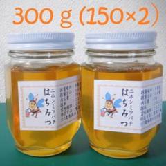 日本ミツバチの天然純粋生はちみつ300g（150g×2）7月採