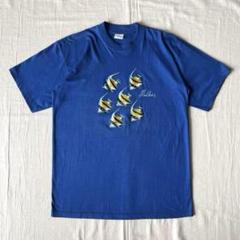 90s　vintage　BAMBOO　熱帯魚　ハタタテダイ　モルディブ　Tシャツ