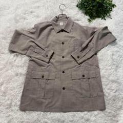 カバーオールデザインシャツ TAKEO KIKUCHI Mサイズ グレー