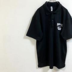 C2676 glimmer（M）ポロシャツ　半袖　黒　サイドスリット　ストレッチ