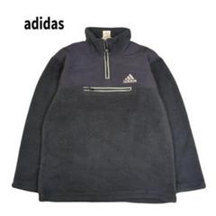 adidas 80s 90s トラックジャケット　ハーフジップ　ブラック 中古・古着通販】adidas (アディダス) 80s～90s ハーフジップ
