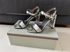 MARNI マルニ　厚底　フラワー　サンダル　ミュール　37 極美品　ホワイト MARNI マルニ厚底フラワーサンダルミュール37 極美品ホワイト