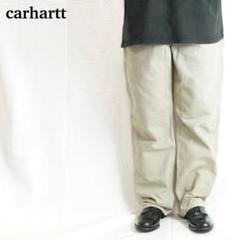 高級品市場 Carhartt 36X32 ベージュ ダック地 ペインターパンツ ワイド パンツ