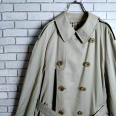 アクアスキュータム☆トレンチコート　ロング　Aqua5　イングランド製　玉虫色 古着 アクアスキュータム Aquascutum AQUA5 玉虫カラー トレンチ