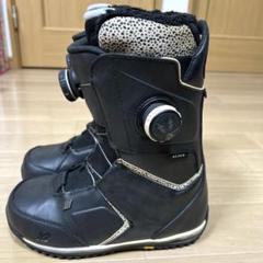 K2 ESTATE スノーボードブーツ 女性用 黒 ヒョウ柄23.0cm K2 ESTATE スノーボードブーツ 女性用 黒 ヒョウ柄23.0cm