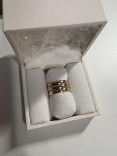 新品同様 カルティエ 18金 YG/WG ラブミーリング #48 新品仕上げ済み 新品同様 カルティエ 18金 YG/WG ラブミーリング #48 新品仕上げ済み