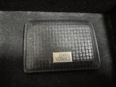 GIANNI VERSACE ブラックレザー パスケース