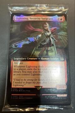 MTG ff 刃向かう者、ライトニングfoil【ギフトバンドル限定英語】未開封