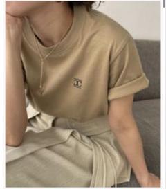 CAPRICIEUX LEMAGE Tシャツ　ネイビー　ベージュ　2枚セット