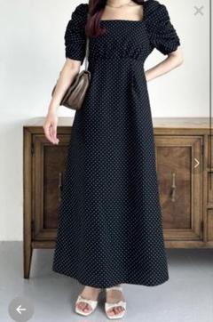 Heather 黒 ワンピース heather - Heather ヘザー バックオープン カシュクール
