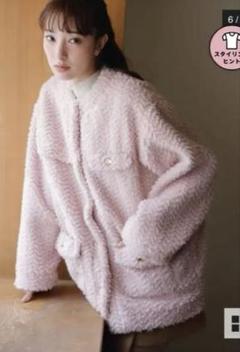 鈴木愛理ちゃん着用、新品未使用 dazzlinボアフレンチブルゾン