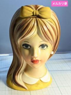 超人気ブティック アンティーク アメリカ 貴重品 1950年 花瓶 ヴィンテージ 陶器 彫刻・オブジェ