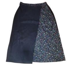 人気⭐おしゃれ⭐Paul Smith】黒オレンジ柄タイトスカートボタン