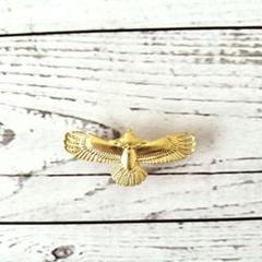 k051・レザークラフト コンチョ イーグル 真鍮 ハンドメイド ねじ式