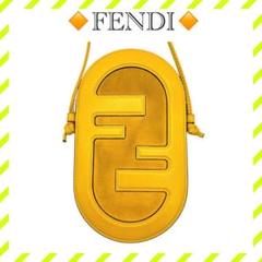 良品 フェンディ 7AS055 フォンケース ショルダーバッグ レディース 黄
