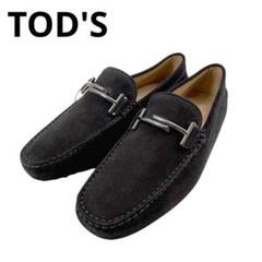 【未使用】TOD'S トッズ ドライビングシューズ ダブルT ヌバック 4Q2