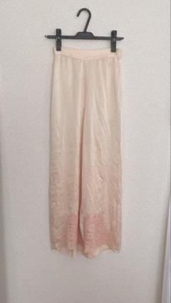 vintageレースパンツ　サーモンピンク　古着　即購入◯