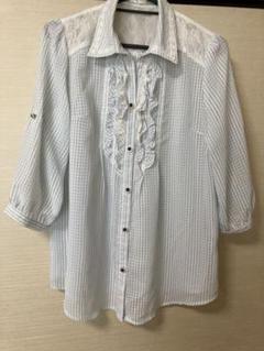 アクシーズファム　ストライプシャツ