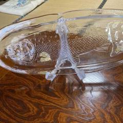 ガラス飾り皿　55cm
