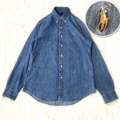 美品♥️ポロラルフローレン デニム 長袖シャツ 刺繍ロゴ L メンズ 楽天市場】【アウトレット M】POLO RALPH LAUREN ポロ・ラルフ