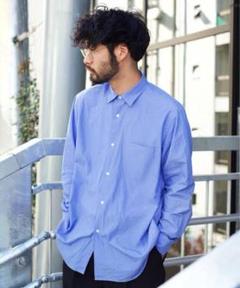 comoli シャツ　サックス　サイズ 2 comoliコモリ コモリシャツ サックス サイズ2