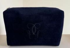GUERLAIN ネイビーポーチ　ノベルティ、サンプル詰め合わせ Guerlain Cosmetic Pouch Cosmetic Bag Velvet Navy Blue with