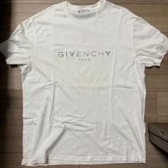 GIVENCHY ジバンシィ Tシャツ　ホワイト　シルバー ロゴ　XL