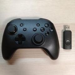 USBワイヤレスゲームコントローラー 黒