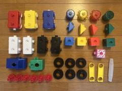 こどもちゃれんじ ブロックセット　のりものブロック　きらきら知育ブロック