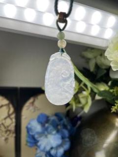 高級品❣️貴重‼️ミャンマー産A貨翡翠　トロトロ大粒白氷リング　鑑定書付き ミャンマー産天然無処理翡翠 ジュエリー リング 藍水 冰 K18
