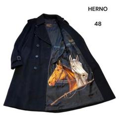 ✔️新品☆HERNO ヘルノ トレンチコート ダブルブレスト 紺 44 Sサイズ HERNO(ヘルノ) トレンチコート(メンズ) - 海外通販のBUYMA