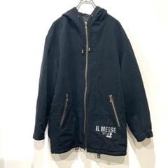 マウンテンパーカー M ブラックジャケットジッパー　IL MESSE STYLE