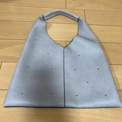 RØDE SKO スタッズ付きハンドバッグ ライトグレー