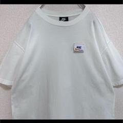 NIKE ナイキ Tシャツ 半袖 ホワイト 胸元ロゴ 背面でかロゴ L