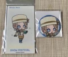 速くおよび自由な 第五人格IdentityV 雪まつり クリアカード缶 レディ・ファウロ ピンズ・ピンバッジ・缶バッジ