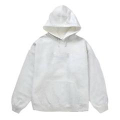 14aw Supreme box logo hoodie white