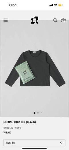 STRONG PACK TEE GREY sizeL ours アワーズ STRONG PACK TEE (BLACK)
