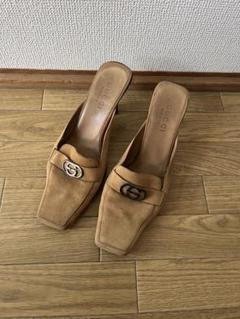 GUCCI サンダル36 23センチ木製厚底