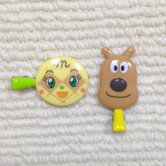【即日発送】2つセット／アンパンマンヘアクリップ　メロンパンナちゃん・チーズ