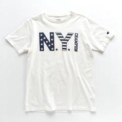 チャンピオン NY ロゴ Tシャツ ホワイト 【Ｌ】