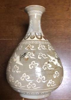 壺　鶴飛翔紋瓶 壺 鶴飛翔紋瓶 あまり