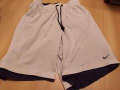 NIKE　リバーシブルパンツ　白紺　バスパン