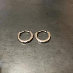 SILVER925 HOOP OPEN EARRINGS/シルバー/ピアス